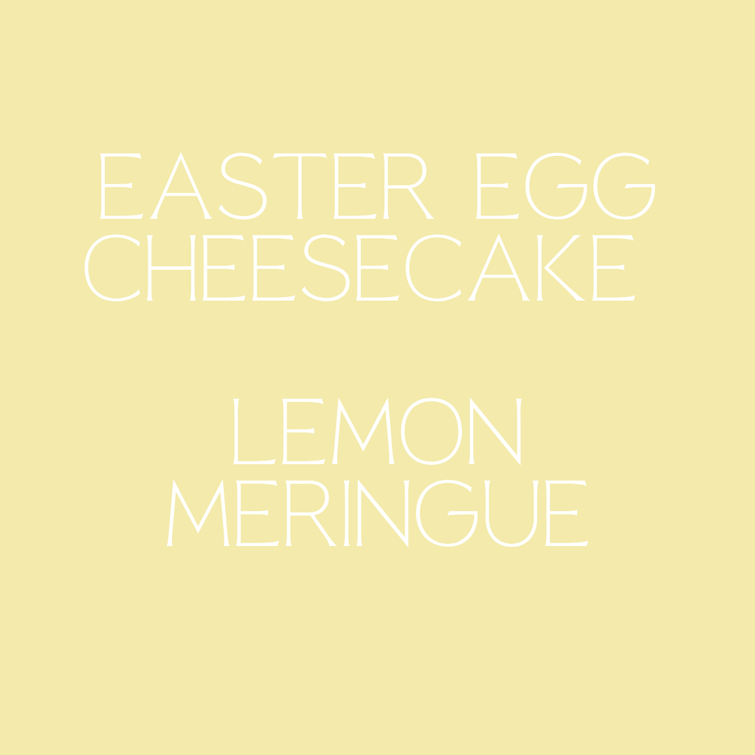 Easter Egg Cheesecake - Lemon Meringue