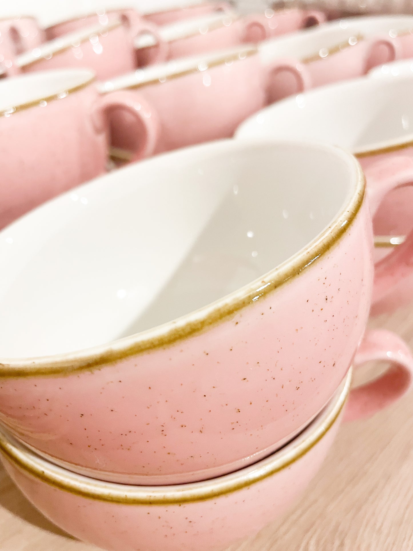 4 x Churchill Petal Pink Cups Smaller
