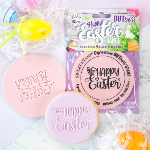 Sweet Stamp - Out Boss - Curly Happy Easter
