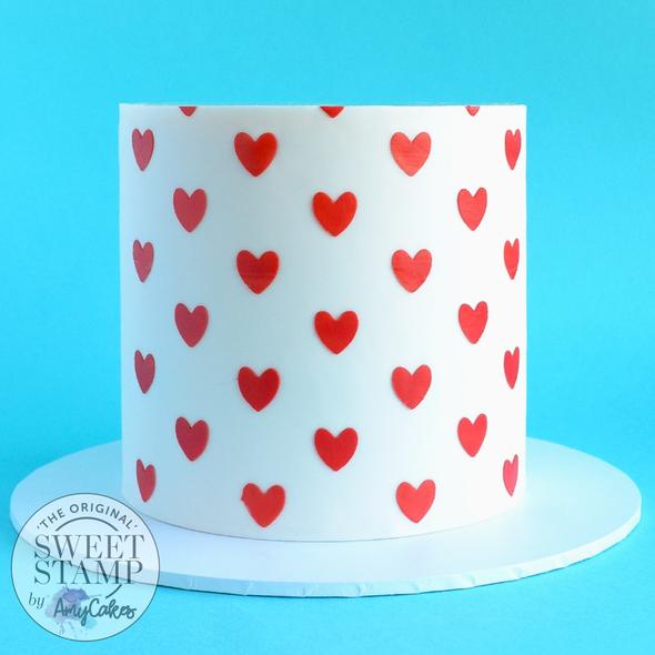 Sweet Stamp - Stencil - Heart Pattern