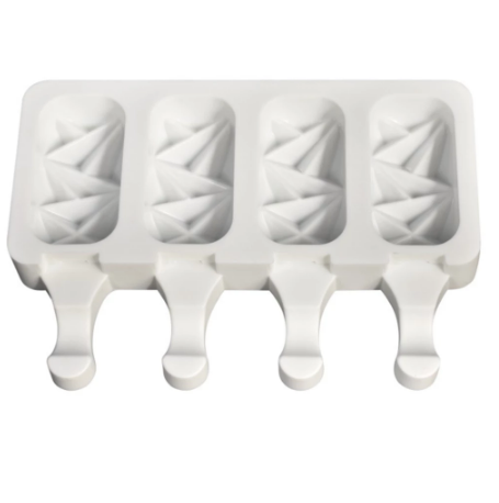 4 Cavity Geometric Shockwave Cakesicle Popsicle MOULD