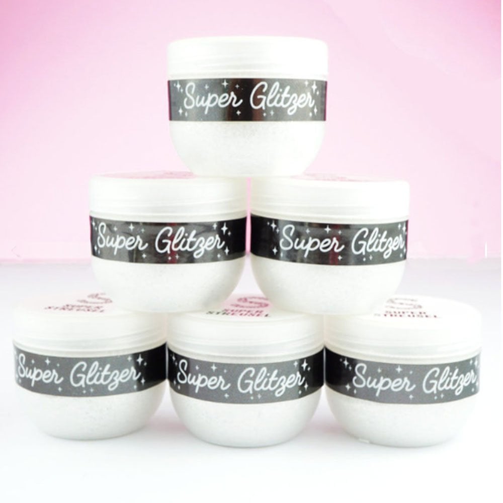 Super Streusel 100% Edible SUPER SILVER Lustre-Glitter Pot