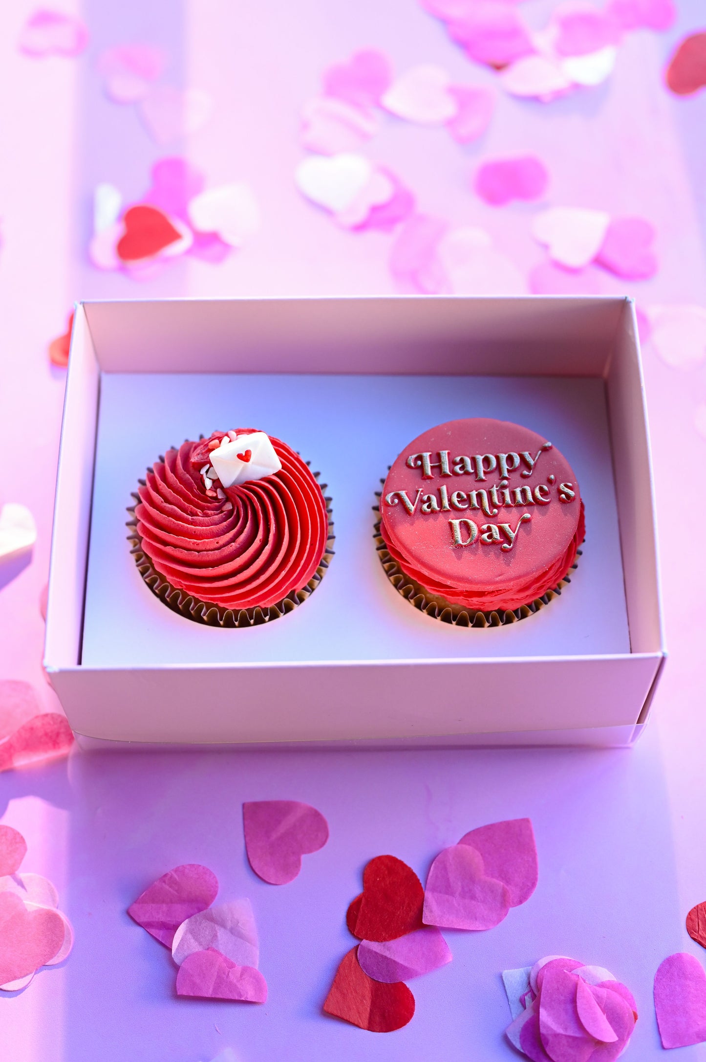 Valentines Day Cupcakes - Box of 2