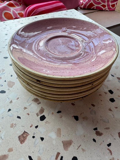 4 x Churchill Petal Pink Saucers