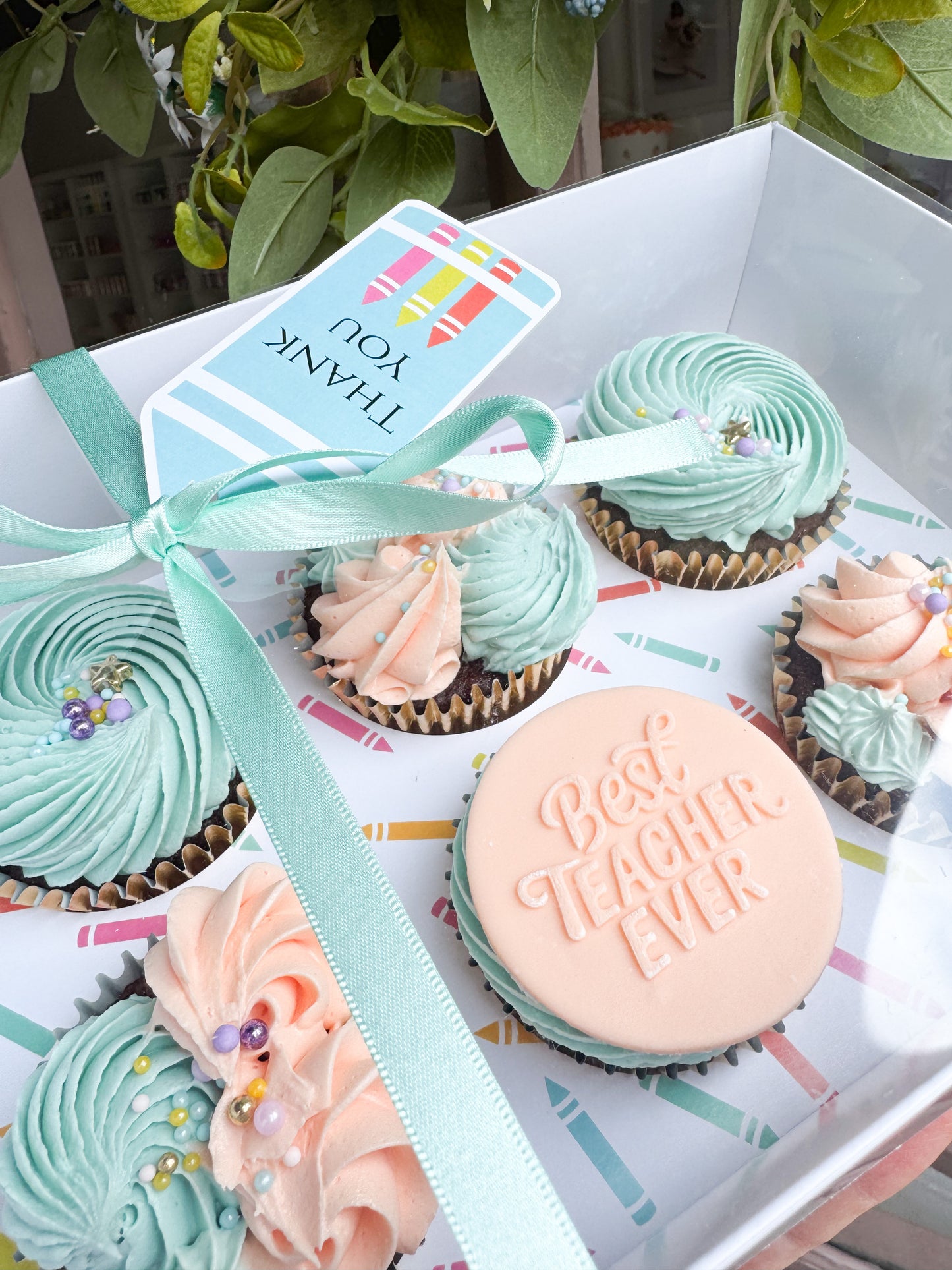 AVAILABLE IN STORE - Teacher Thank You Cupcakes - Box of 6
