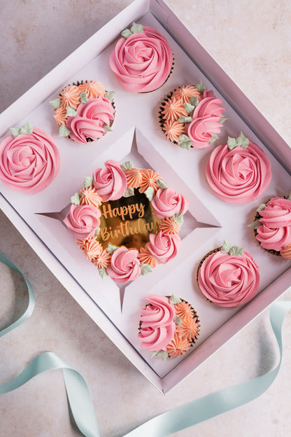 Bento Cake & Eight Matching Cupcakes