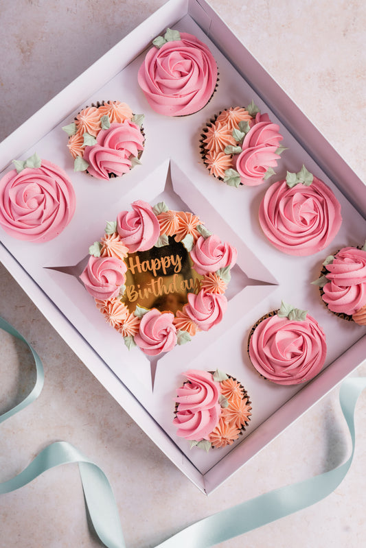 Bento Cake & Eight Matching Cupcakes