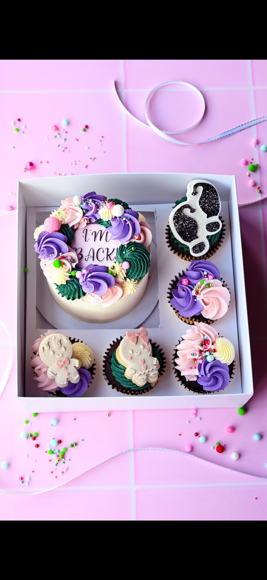 Elf  - Bento Cake with 5 cupcakes